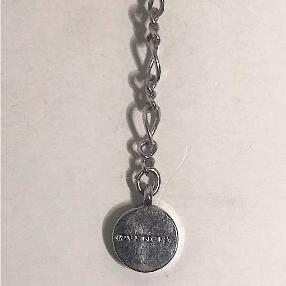 Givenchy, Vintage, Silver-tone Necklace with Crystal Accents - Picture 6 of 7